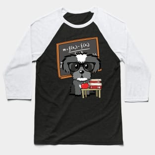 Funny schnauzer is teaching Baseball T-Shirt